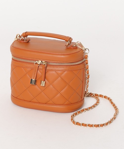 mysty woman(ミスティウーマン)の「キルティングバニティBAG 976821(ショルダーバッグ・レディース・オレンジ/アイボリー/ブラック/オレンジ系その他・FREE)」の10枚目の写真