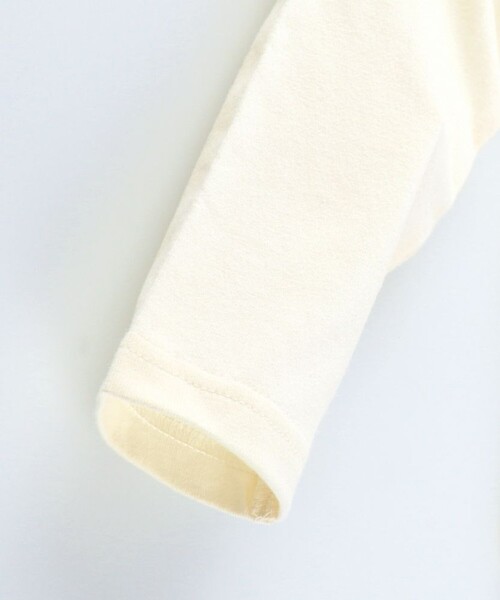 DRC branshes(ディーアールシーブランシェス)の「【WEB限定/DRC】肩フリル綿100%長袖Tシャツ ロンT(Tシャツ/カットソー・キッズ・ネイビー/グリーン/アイボリー/ピンク・100/130/150/120/140/110/90)」の8枚目の写真