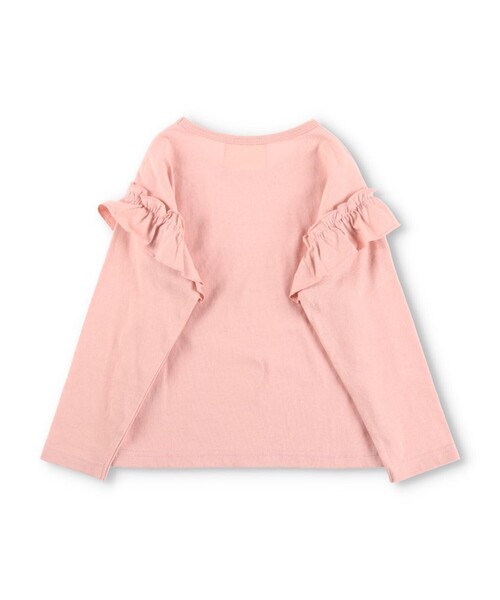 DRC branshes(ディーアールシーブランシェス)の「【WEB限定/DRC】肩フリル綿100%長袖Tシャツ ロンT(Tシャツ/カットソー・キッズ・ネイビー/グリーン/アイボリー/ピンク・100/130/150/120/140/110/90)」の17枚目の写真