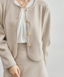 ROPE' | スウェットライクニットカーディガン/セットアップ対応(カーディガン/ボレロ)
