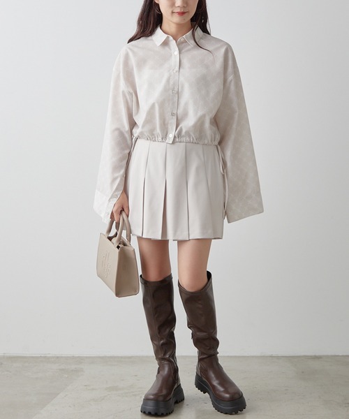 one after another NICE CLAUP（ワンアフターアナザーナイスクラップ）の「タンク底ストレッチブーツ（ブーツ・レディース・ブラック/ダークブラウン・MEDIUM/LARGE/SMALL）」の17枚目の写真