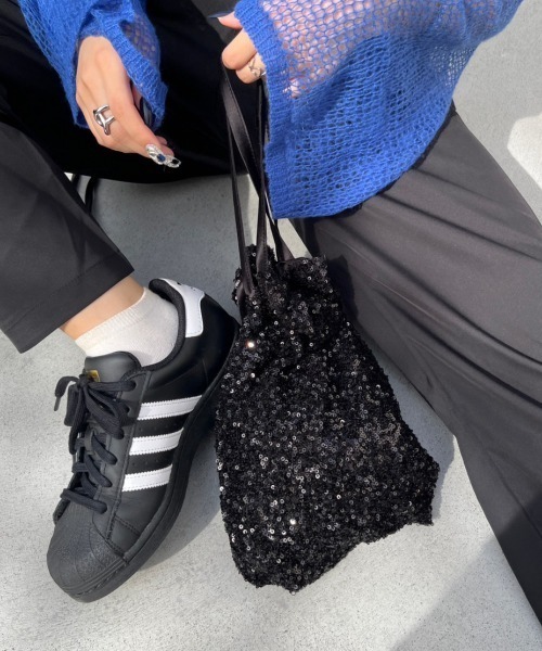 nemne store（ネンネストア）の「スパンコールバッグ（ショルダーバッグ・レディース・ブラック/シルバー・フリー）」の9枚目の写真