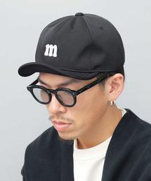 Mr.COVER | mロゴ チェーン刺繍 ショートバイザー / ボールキャップ / ショートキャップ / アンパイアキャップ(キャップ)