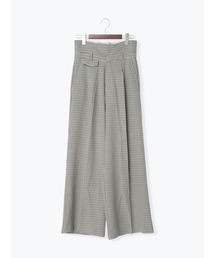 Te chichi | ガンクラブチェックストラップワイドパンツ(その他パンツ)