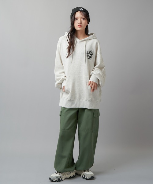 未使用♡2023SS ベイジ ERIN パーカー 羽織 ロゴ ホワイト S cd6ee2a7340e200953ea138d3e3743