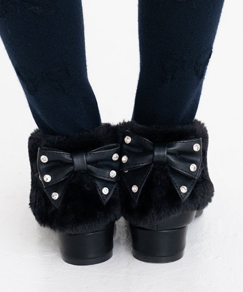 【セール】【POMPKINS / ポプキンズ 】リボンブーティ（ブーツ）｜POMPKINS（ポプキンズ）