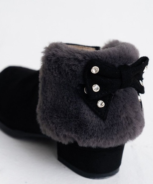 【セール】【POMPKINS / ポプキンズ 】リボンブーティ（ブーツ）｜POMPKINS（ポプキンズ）