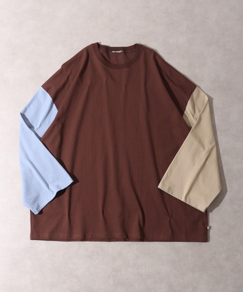 FUNALIVE（ファンアライブ）の「USA cotton long sleeve big T-shirt / コットン ビッグTシャツ unisex（Tシャツ/カットソー・メンズ・ブラウン系/ホワイト系1/杢グレー/チャコール/グレー系その他/ベージュ/ピンク/ネイビー系/ブラック/グリーン/ブラウン/ホワイト系2/グレー系/サックスブルー/ベージュ系/グレー系その他2/ホワイト/ネイビー/グリーン系/ブラック系・XL/L/M）」の12枚目の写真
