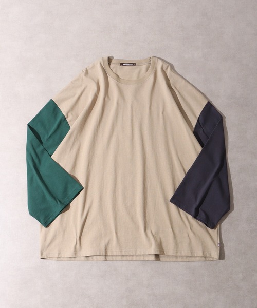 FUNALIVE（ファンアライブ）の「USA cotton long sleeve big T-shirt / コットン ビッグTシャツ unisex（Tシャツ/カットソー・メンズ・ブラウン系/ホワイト系1/杢グレー/チャコール/グレー系その他/ベージュ/ピンク/ネイビー系/ブラック/グリーン/ブラウン/ホワイト系2/グレー系/サックスブルー/ベージュ系/グレー系その他2/ホワイト/ネイビー/グリーン系/ブラック系・XL/L/M）」の14枚目の写真