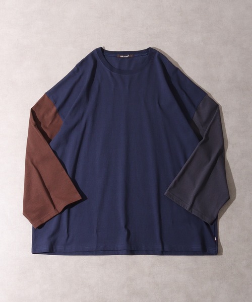FUNALIVE（ファンアライブ）の「USA cotton long sleeve big T-shirt / コットン ビッグTシャツ unisex（Tシャツ/カットソー・メンズ・ブラウン系/ホワイト系1/杢グレー/チャコール/グレー系その他/ベージュ/ピンク/ネイビー系/ブラック/グリーン/ブラウン/ホワイト系2/グレー系/サックスブルー/ベージュ系/グレー系その他2/ホワイト/ネイビー/グリーン系/ブラック系・XL/L/M）」の19枚目の写真
