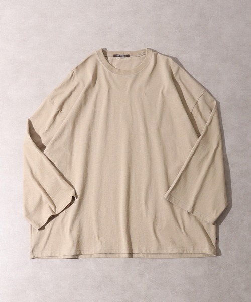 FUNALIVE（ファンアライブ）の「USA cotton long sleeve big T-shirt / コットン ビッグTシャツ unisex（Tシャツ/カットソー・メンズ・ブラウン系/ホワイト系1/杢グレー/チャコール/グレー系その他/ベージュ/ピンク/ネイビー系/ブラック/グリーン/ブラウン/ホワイト系2/グレー系/サックスブルー/ベージュ系/グレー系その他2/ホワイト/ネイビー/グリーン系/ブラック系・XL/L/M）」の13枚目の写真