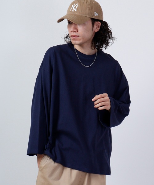 FUNALIVE（ファンアライブ）の「USA cotton long sleeve big T-shirt / コットン ビッグTシャツ unisex（Tシャツ/カットソー・メンズ・ブラウン系/ホワイト系1/杢グレー/チャコール/グレー系その他/ベージュ/ピンク/ネイビー系/ブラック/グリーン/ブラウン/ホワイト系2/グレー系/サックスブルー/ベージュ系/グレー系その他2/ホワイト/ネイビー/グリーン系/ブラック系・XL/L/M）」の17枚目の写真