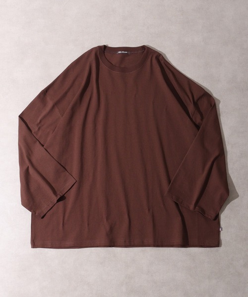 FUNALIVE（ファンアライブ）の「USA cotton long sleeve big T-shirt / コットン ビッグTシャツ unisex（Tシャツ/カットソー・メンズ・ブラウン系/ホワイト系1/杢グレー/チャコール/グレー系その他/ベージュ/ピンク/ネイビー系/ブラック/グリーン/ブラウン/ホワイト系2/グレー系/サックスブルー/ベージュ系/グレー系その他2/ホワイト/ネイビー/グリーン系/ブラック系・XL/L/M）」の11枚目の写真