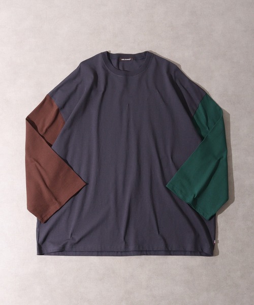 FUNALIVE（ファンアライブ）の「USA cotton long sleeve big T-shirt / コットン ビッグTシャツ unisex（Tシャツ/カットソー・メンズ・ブラウン系/ホワイト系1/杢グレー/チャコール/グレー系その他/ベージュ/ピンク/ネイビー系/ブラック/グリーン/ブラウン/ホワイト系2/グレー系/サックスブルー/ベージュ系/グレー系その他2/ホワイト/ネイビー/グリーン系/ブラック系・XL/L/M）」の9枚目の写真