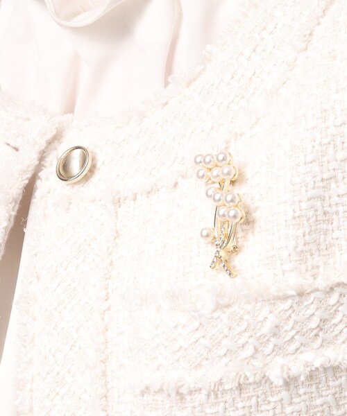 SHOO・LA・RUE(シューラルー)の「◆【セレモニー】花束フラワーブローチ(ブローチ/コサージュ・レディース・シルバー/ゴールド・00)」の7枚目の写真