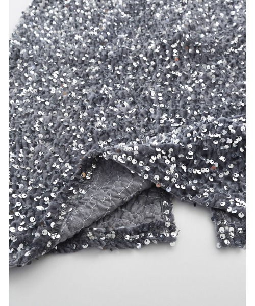 Re:EDIT（リエディ）の「スパンコールカットベロアタイトスカート（スカート・レディース・シルバー/ブラック・FREE）」の17枚目の写真