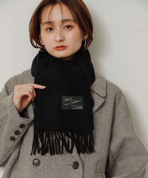 美品 HUMAN MADE ❤️ WOOL STOLE BLACK マフラー ストール/マフラー｜ファッション雑貨｜ハリウッドランチマーケット