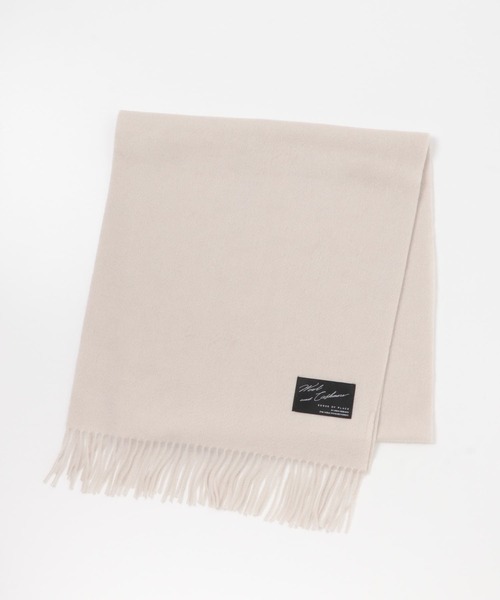 SENSE OF PLACE by URBAN RESEARCH（センスオブプレイスバイアーバンリサーチ）の「カシミヤ混ウールストール（マフラー・レディース・ブラック/オレンジ/アイボリー・ONE）」の20枚目の写真