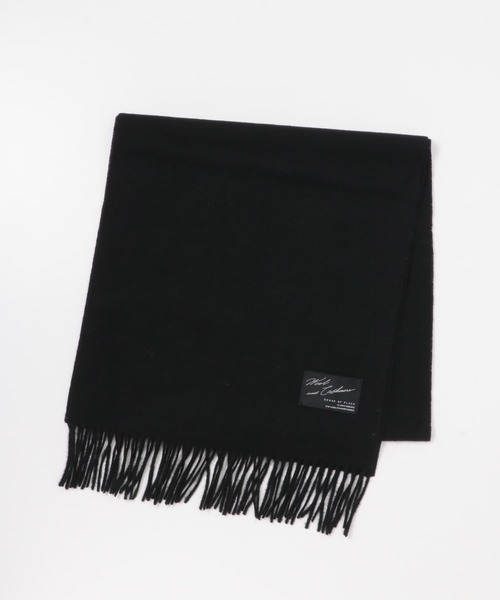 SENSE OF PLACE by URBAN RESEARCH（センスオブプレイスバイアーバンリサーチ）の「カシミヤ混ウールストール（マフラー・レディース・ブラック/オレンジ/アイボリー・ONE）」の21枚目の写真