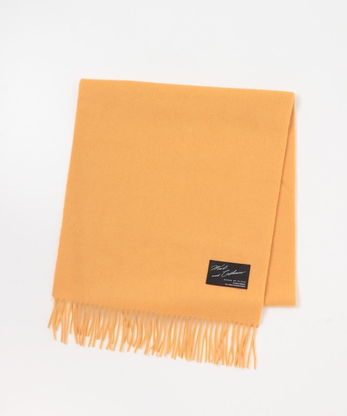 SENSE OF PLACE by URBAN RESEARCH（センスオブプレイスバイアーバンリサーチ）の「カシミヤ混ウールストール（マフラー・レディース・ブラック/オレンジ/アイボリー・ONE）」の22枚目の写真