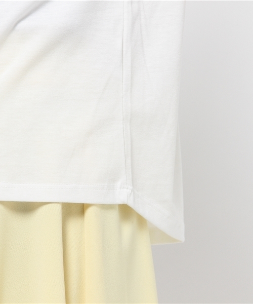 one after another NICE CLAUP(ワンアフターアナザーナイスクラップ)の「【ナイスクラップ】ポケット付きTシャツ(Tシャツ/カットソー・レディース・オフホワイト/カーキ/ネイビー・FREE)」の10枚目の写真