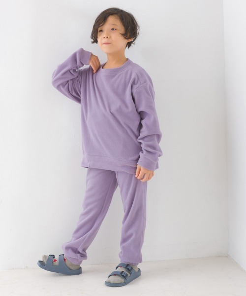 OMNES(オムネス)の「キッズふわ軽静電気防止マイクロフリースパンツ(その他パンツ・キッズ・チャコールグレー/グリーン/パープル・140/110/100/120/130)」の18枚目の写真