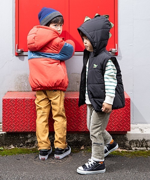 kladskap（クレードスコープ）の「電車刺しゅうボーダートレーナー（スウェット・キッズ・ネイビー/アイボリー・90cm/80ｃｍ/100cm/130cm/110cm/120cm）」の9枚目の写真