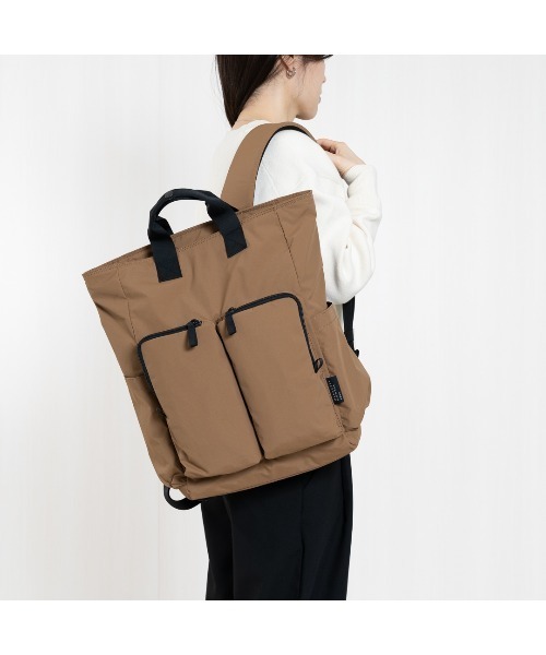 MARGARET HOWELL idea（マーガレット・ハウエルアイデア）の「MARGARET HOWELL idea(マーガレット・ハウエル アイデア) VINTAGE LIKE トートリュック（バックパック/リュック・メンズ・ネイビー/ブラック/ブラウン・FREE）」の15枚目の写真