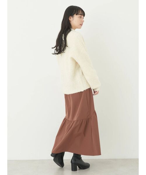 earth music&ecology（アースミュージックアンドエコロジー）の「イレヘム切替スカート（スカート・レディース・ブラック/ブラウン/ブルー・FREE）」の6枚目の写真