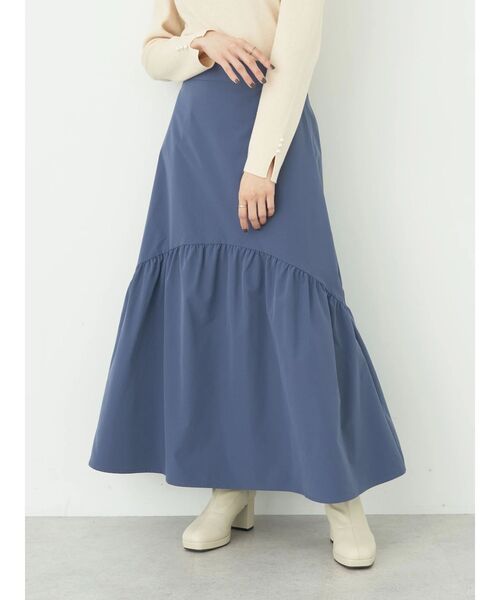 earth music&ecology（アースミュージックアンドエコロジー）の「イレヘム切替スカート（スカート・レディース・ブラック/ブラウン/ブルー・FREE）」の12枚目の写真