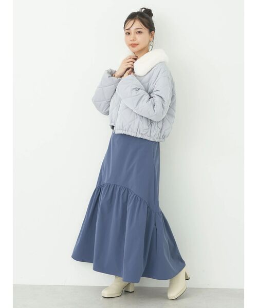 earth music&ecology（アースミュージックアンドエコロジー）の「イレヘム切替スカート（スカート・レディース・ブラック/ブラウン/ブルー・FREE）」の14枚目の写真