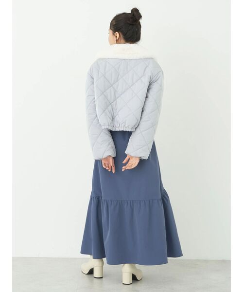 earth music&ecology（アースミュージックアンドエコロジー）の「イレヘム切替スカート（スカート・レディース・ブラック/ブラウン/ブルー・FREE）」の15枚目の写真