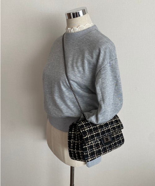 E&C closet…（イーアンドシークローゼット）の「ツイードチェーンバッグ（ショルダーバッグ・レディース・ブラック/その他・FREE）」の17枚目の写真