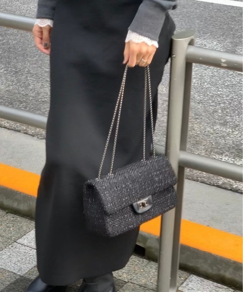 E&C closet…（イーアンドシークローゼット）の「ツイードチェーンバッグ（ショルダーバッグ・レディース・ブラック/その他・FREE）」の18枚目の写真