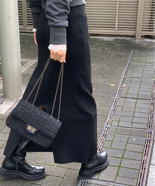 E&C closet…（イーアンドシークローゼット）の「ツイードチェーンバッグ（ショルダーバッグ・レディース・ブラック/その他・FREE）」の20枚目の写真