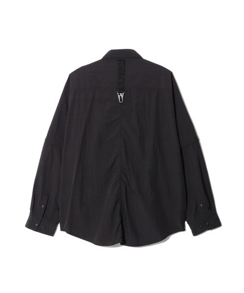 MANASTASH（マナスタッシュ）の「MANASTASH/マナスタッシュ/2WAY EXTRA MILE CARGO POCKET SHIRTS/ 2WAYエクストラマイル カーゴポケットシャツ（シャツ/ブラウス・メンズ・ブラック・M/L）」の4枚目の写真