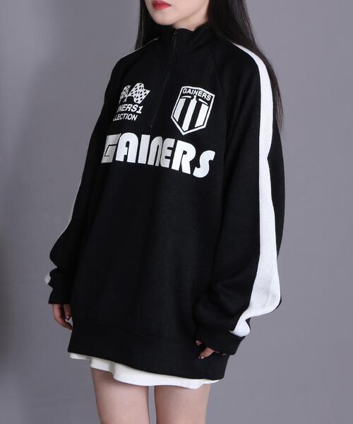 Figments（フィグメンツ）の「ハーフZIPスポーツロゴニットプルオーバー（ニット/セーター・レディース・ブラック・FREE）」の16枚目の写真