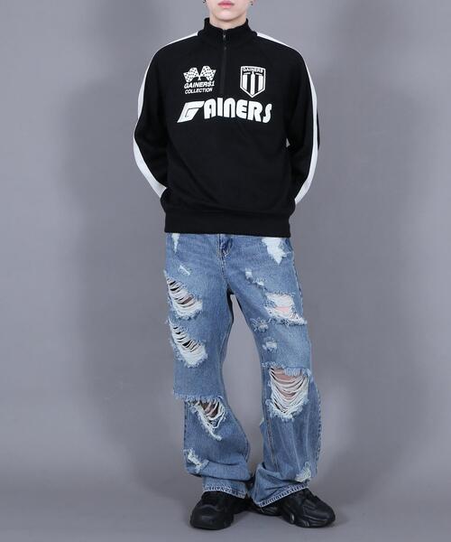 Figments（フィグメンツ）の「ハーフZIPスポーツロゴニットプルオーバー（ニット/セーター・レディース・ブラック・FREE）」の21枚目の写真