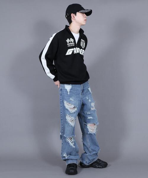 Figments（フィグメンツ）の「ハーフZIPスポーツロゴニットプルオーバー（ニット/セーター・レディース・ブラック・FREE）」の22枚目の写真