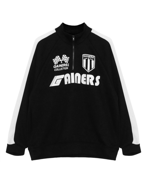 Figments（フィグメンツ）の「ハーフZIPスポーツロゴニットプルオーバー（ニット/セーター・レディース・ブラック・FREE）」の5枚目の写真