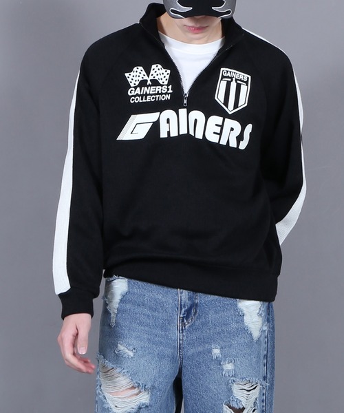 Figments（フィグメンツ）の「ハーフZIPスポーツロゴニットプルオーバー（ニット/セーター・レディース・ブラック・FREE）」の15枚目の写真