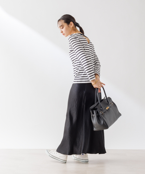 tシャツ バックVボーダーロンT レディース Rouge vif la cle｜バックVボーダー ロンT | Rakuten Fashion
