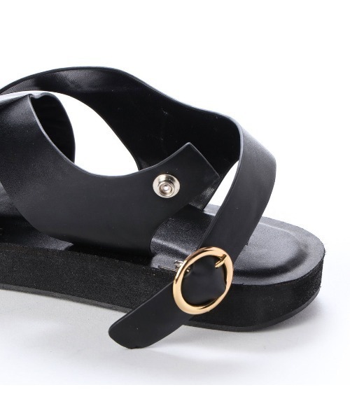 EVOL（イーボル）の「【EVOL】クロスベルトフラットサンダル IW5304（サンダル・レディース・ベージュ/ブラック・S/M/L/LL）」の22枚目の写真