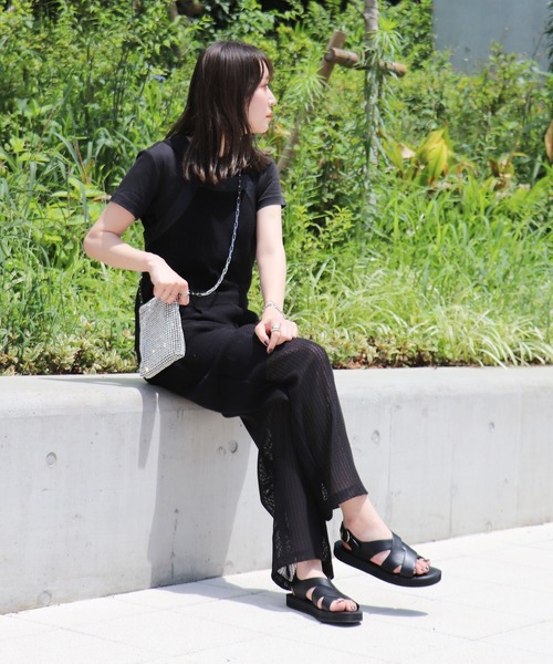 EVOL（イーボル）の「【EVOL】クロスベルトフラットサンダル IW5304（サンダル・レディース・ベージュ/ブラック・S/M/L/LL）」の11枚目の写真