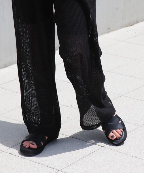 EVOL（イーボル）の「【EVOL】クロスベルトフラットサンダル IW5304（サンダル・レディース・ベージュ/ブラック・S/M/L/LL）」の12枚目の写真