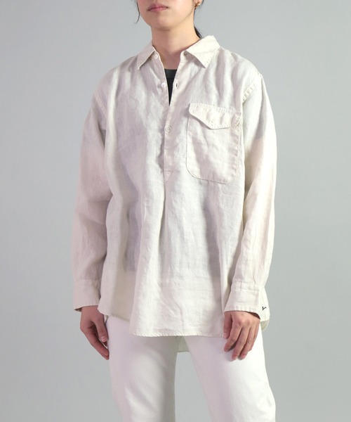 セール】[OMNIGOD womens / オムニゴッド] 麻キャンバス アーミープル 