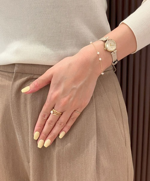 K18YG クラフト パール リング（リング）｜ete bijoux（エテビジュー