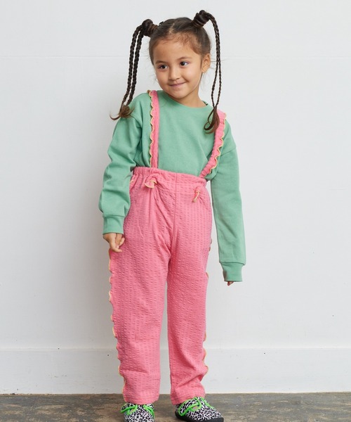 BIG FIELD（ビッグフィールド）の「ヘビーウェイト無地ロンT（90～150cm）（Tシャツ/カットソー・キッズ・グリーン/杢グレー/チャコール/オフホワイト・110/90/100/120/150/140/130）」の9枚目の写真