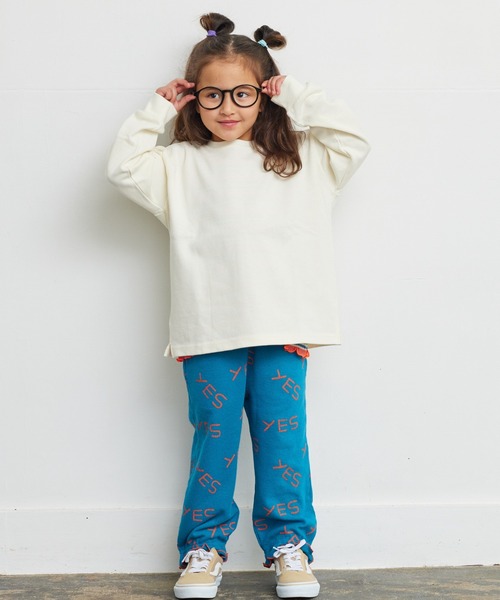 BIG FIELD（ビッグフィールド）の「ヘビーウェイト無地ロンT（90～150cm）（Tシャツ/カットソー・キッズ・グリーン/杢グレー/チャコール/オフホワイト・110/90/100/120/150/140/130）」の17枚目の写真