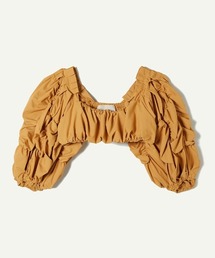 leinwande（ラインヴァンド）の「Flower Bubble Sleeve Top（Tシャツ/カットソー）」